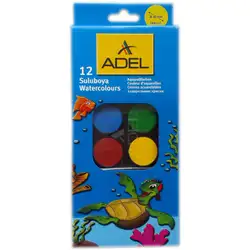 ADEL Акварел 12 цвята големи