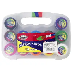 Акрилни бои 12 цв. * 20 гр. 2012А в PVC кутия