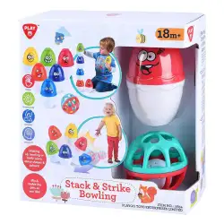 Бебешки боулинг с топка дрънкалка Stack and Strike PlayGo