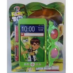 Бен Тен BEN 10, детски музикален телефон смартфон + очила
