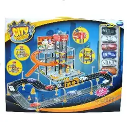CITY PARKING Гигантски Паркинг на 3 нива с 6 коли, знаци, конуси CITY PARKING Гигантски Паркинг на 3 нива с 6 коли, знаци, конуси