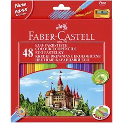 Цветни моливи Фабер Кастел Faber Castell, 48 цвята + подарък острилка