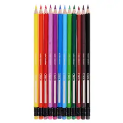 Цветни моливи Фабел Кастел Faber Castell с гума, 12 цвята