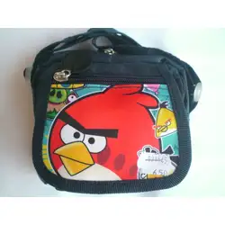 Детска чанта с дълга дръжка и картинка на Angry Bird