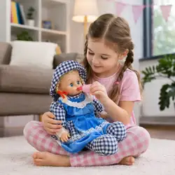 Детска играчка Кукла - музикална, седнала