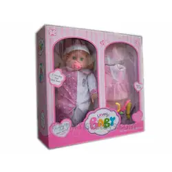Детска играчка Кукла с биберон, смее се и плаче
