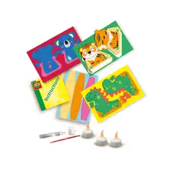 Детска играчка SES - Хартиени свещници с LED светлина
