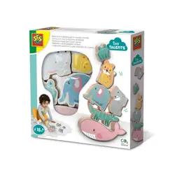 Детска играчка SES - Игра за баланс: Дървени животни Детска играчка SES - Игра за баланс: Дървени животни