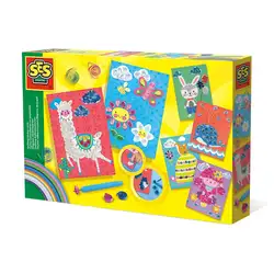 Детска играчка SES - Карти със стикери