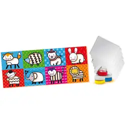 Детска играчка SES - Карти за оцветяване с пръсти