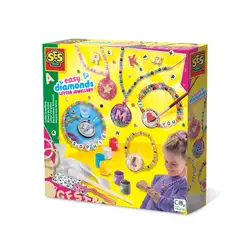 Детска играчка SES - Лесни диаманти: Бижута с букви Детска играчка SES - Лесни диаманти: Бижута с букви
