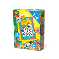 Детска играчка SES - Моите първи стикери с животни
