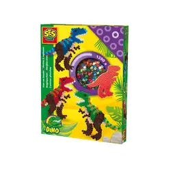 Детска играчка SES - Мъниста, Т-Рекс