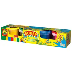 Детска играчка SES - Пластилин, 4 цвята х 90гр. Детска играчка SES - Пластилин, 4 цвята х 90гр.