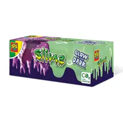 Детска играчка SES - Slime: Светещо желе в тъмното 2x120гр