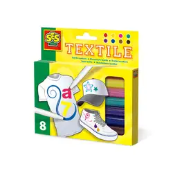 Детска играчка SES - Текстилни маркери 8 броя