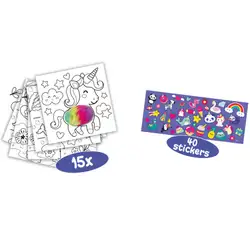 Детска играчка SES - Вълнена книжка за оцветяване