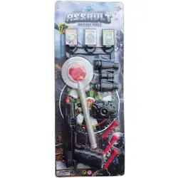 Детска играчка Военен комплект с палка и пистолет Нападение Asault