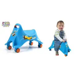 Детска кола за возене Ride-on Whirlee синя