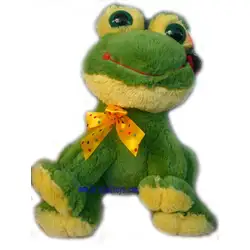 Детска плюшена играчка Жаба с калинка