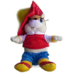 Детска плюшена играчка Коте с червена шапка