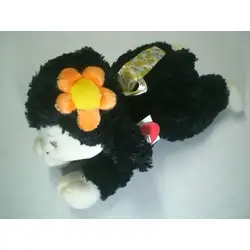 Детска плюшена играчка Коте с цвете и панделка