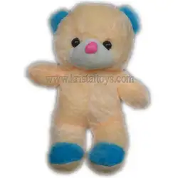 Детска плюшена играчка Мече (жълто, бежово)