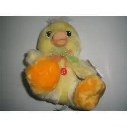 Детска плюшена играчка Пате жълто музикално