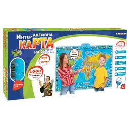 Интерактивна карта на света, образователна игра Интерактивна карта на света, образователна игра