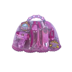Детски фризьорски комплект чантичка – 9 части Princess Dress