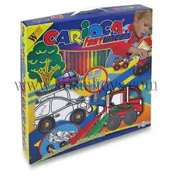 Детски комплект за оцветяване Бърза кола Carioca Fast wheels 3D - 34 части