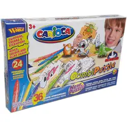 Детски комплект за оцветяване CARIOCA и пъзел 2 в 1