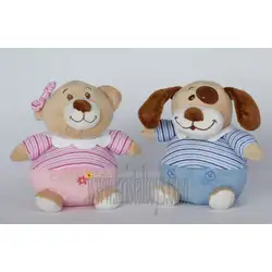Детски плюшени играчки Куче и Мече