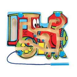 Дървена игра лабиринт влакче