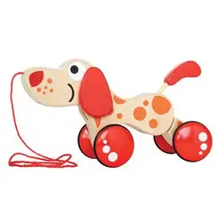 Дървена играчка куче