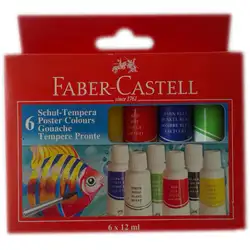 Faber Castell Темперни боички 6 цвята