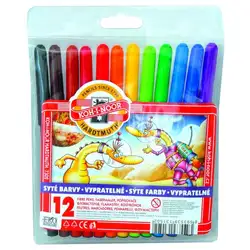 Флумастри за оцветяване KOH-I-NOOR 12 цвята
