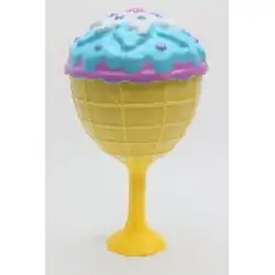 Кукла сладолед Мелба с четка - жълта + синьо GELATO