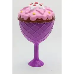 Кукла сладолед Мелба с четка - лилава + розово GELATO