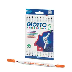 Giotto Флумастри 10 цвята Turbo Dobble