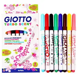 Giotto Флумастри 8 цвята Turbo Scent , ароматизирани