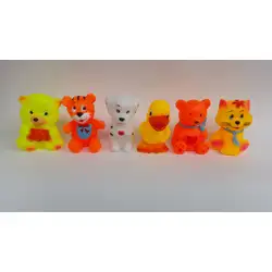 Гумена играчка комплект животни шест броя Гумена играчка комплект животни шест броя