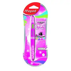 Химикал четири цвята Мапед Maped TWIN TIP GIRL