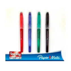 Химикал Papermate Premium с гумичка, син и цветове