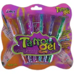 Химикал за татуировки 6 цвята Tattoo Gelpens