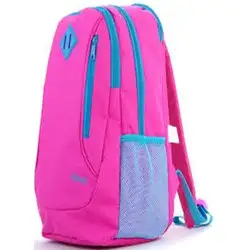 iBag Ученическа раница с две отделения - розова със синьо