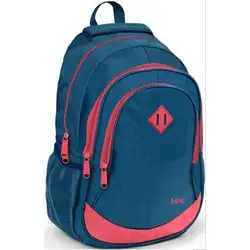 iBag Ученическа раница с едно отделение - синя