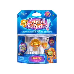Играчка Кристална изненада CRYSTAL SURPRISE Блестящо животинче с 2 бр. Талисманчета Dash, Dazzly, Glitzy