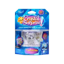Играчка Кристална изненада CRYSTAL SURPRISE Блестящо животинче с 2 бр. Талисманчета Sparkles, Twinkles, Zing