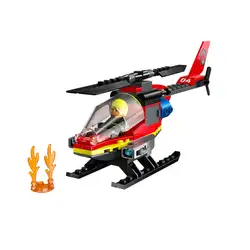 Лего Спасителен пожарникарски хеликоптер Lego City Fire 60411